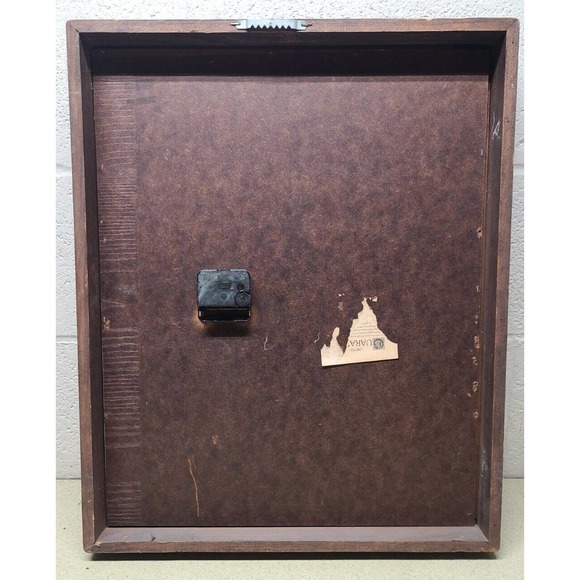 Vintage Stained Glass Mirror Wall Clock - Flowers Butterfly - Clock not working. - Picture 3 of 4